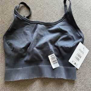 Gymshark Gray SWEAT SEAMLESS WASHED MIDI TANK small